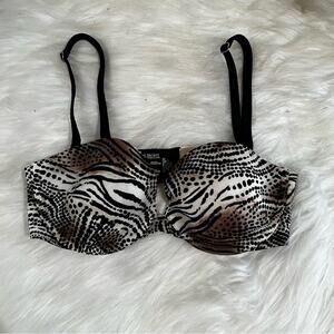 NEW Victoria’s Secret BioFit Multi Way Padded Push Up Bra Tiger Striped 32B NWOT